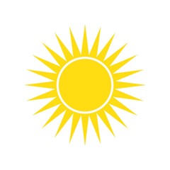 Pointed sun. Sunshine vector icon pictogram illustration image