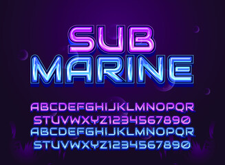 modern fantasy sub marine ocean text effect