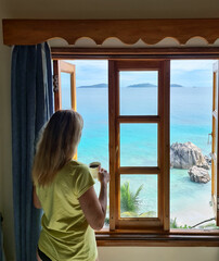 ocean view from the honeymoon suit in Mah&eacute; holiday in seychelles