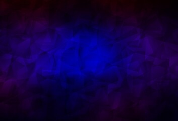 Obraz premium Dark Blue, Red vector triangle mosaic background.