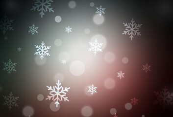 Dark Blue, Red vector backdrop in holiday style.