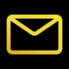 Mail Icon in Line Gradient Style for any Purposes. Perfect for Website, Mobile App, Presentation