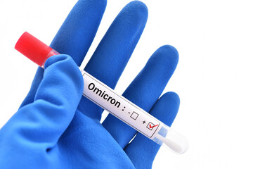 Omicron positive, nasopharyngeal swab positive with Omicron or B.1.1.529 variant of COVID-19...