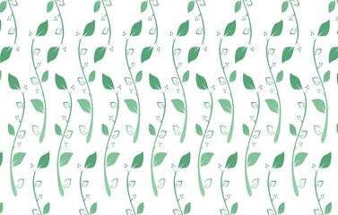 vector seamless pattern inspired by retro wallpaper designs, leaf