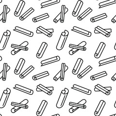 Seamless vector pattern with Cinnamon. Symbol of spice - Cinnamon sticks. For fabric, paper, wrap, textile, poster, scrapbooking, wallpaper or background, for web site or mobile app
