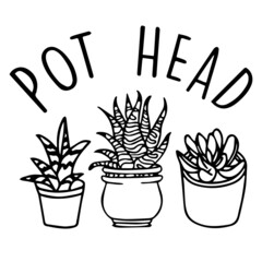pot head logo inspirational quotes typography lettering design