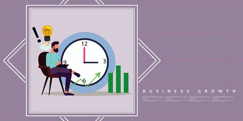 2D illustration business plan concept