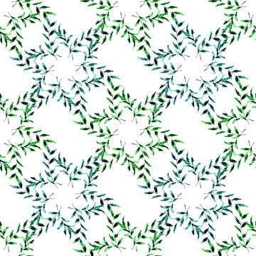 Pattern forme floreali astratto