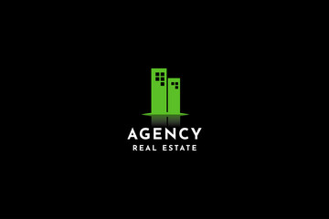 Abstract building logo design vector inspiration.