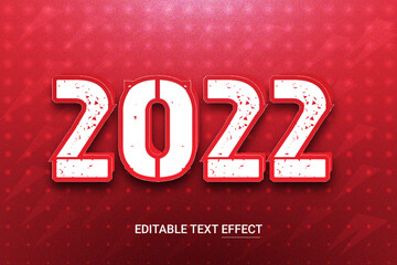 2022 Editable Text Effect Design template
