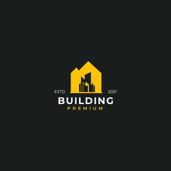 Modern Real Estate company Logo Design. Building, Construction Working Industry logo concept Icon. Residential contractor, Property business logos