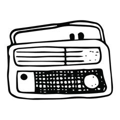 vector retro vintage radio