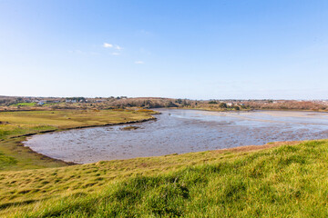 landscape with a river in the country