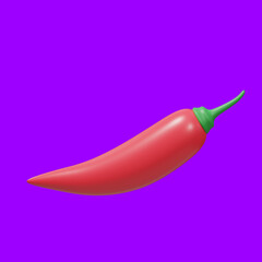 chili 3d illustration
