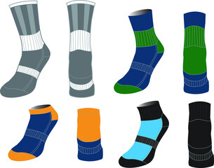 Sports Socks Vectors 
