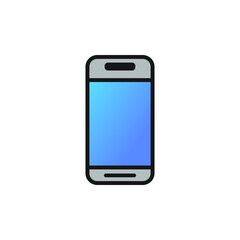 Mobile phone icon. Smartphone symbol. Vector illustration logo