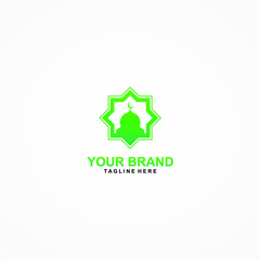 mosque logo vector
simple and elegant design