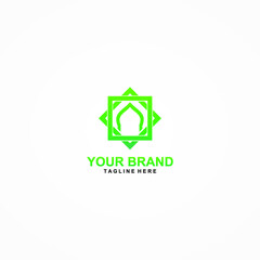 mosque logo vector
simple and elegant design
