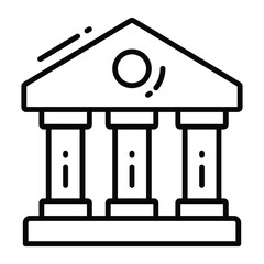 court house Copyright law, intellectual property icon