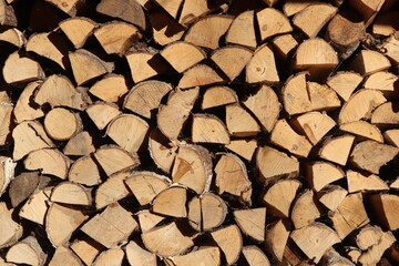 stack of firewood, firewood background,  a lot of firewood