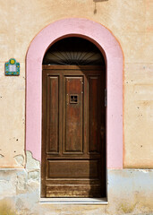 Picturesque door in the center of San Vito Lo Capo Sicily Italy