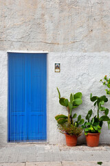 Fototapeta na wymiar Picturesque door in the center of San Vito Lo Capo Sicily Italy