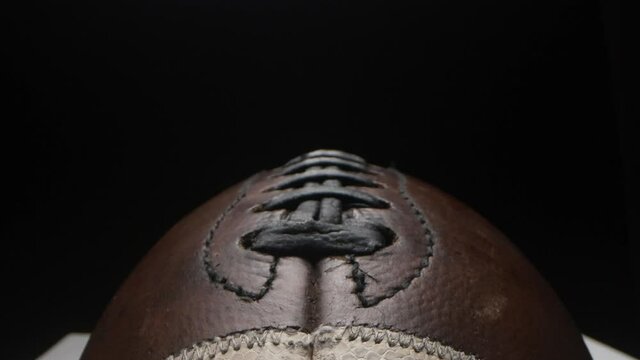 Close-up view of rugby ball