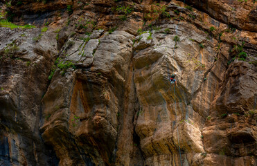 mountaineer climbing in the Hakkari mountains
