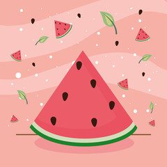 nice watermelon illustration