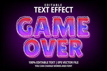game editable text effect