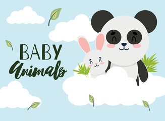 baby animals invitation