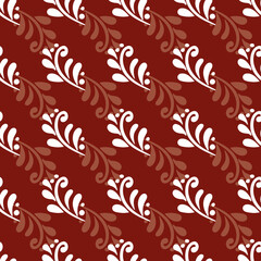 vector winter wonderland magical ornament red seamless pattern background