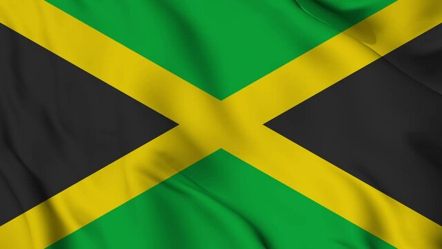 Flag of Jamaica. High quality 4K resolution	
