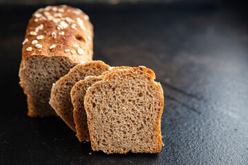 oat bread cereals bran wheat no yeast useful supplements durum meal snack on the table copy space food background