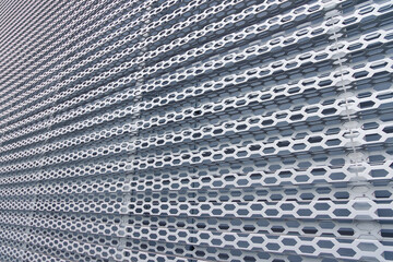 construction industry wall cells background object textured surface metallic material and gray color
