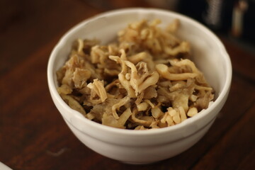 Food in a bowl