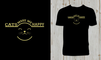 Cat T Shirt Design And Vector Illustration.  © Syed Zakir Hossen