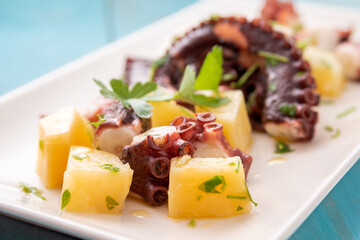 Deliziosa insalata di polpo e patate, antipasto Italiano  © Alessio Orrù
