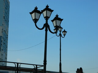 Obraz premium Lamppost against the sky