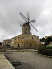 Fototapeta na wymiar Xarolla windmill in color 