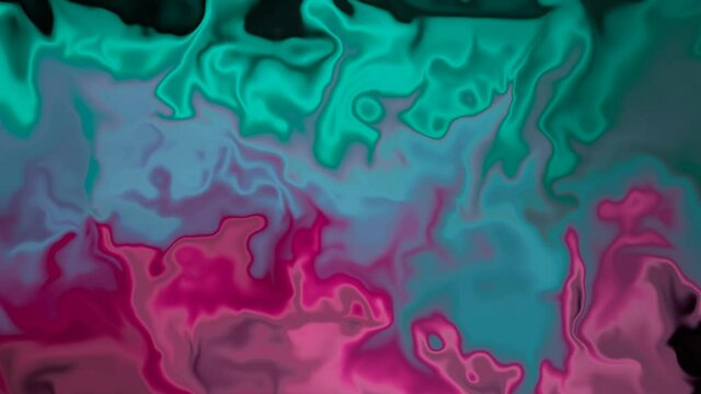 liquid marble colorful background with water creative fake ink splash. motion marbling wallpaper textile footage clip