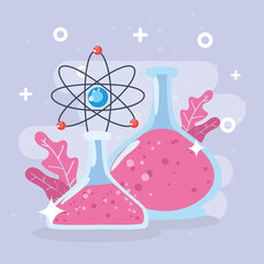 science flask illustration