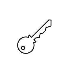 Simple key design, Outline flat icon