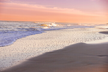 sunset on the beach