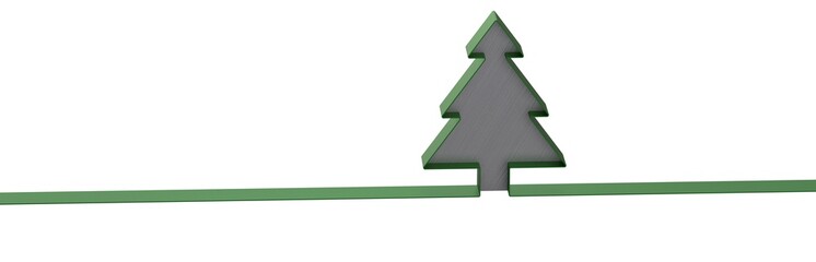 Minimalistic style christmas tree