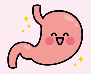 胃　キャラクター　笑顔
