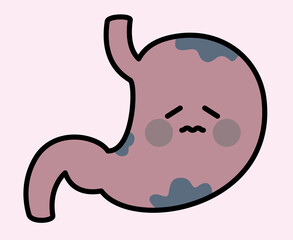 胃　キャラクター　胃がん　病気