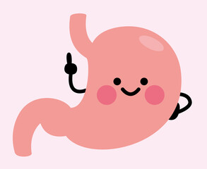 胃　キャラクター　指立て