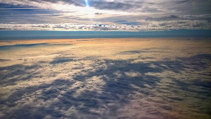 Over the clouds, background