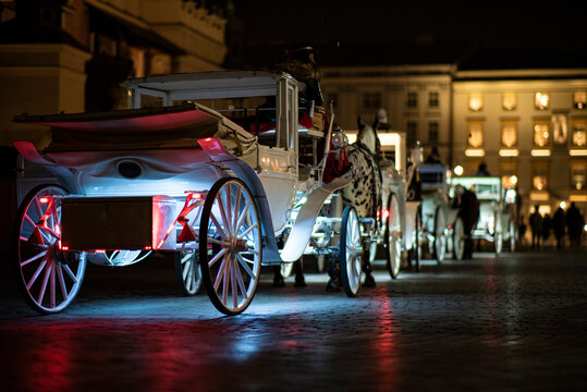 Krak&oacute;w nocą